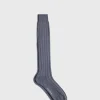 Pima Cotton Wide Rib Sock