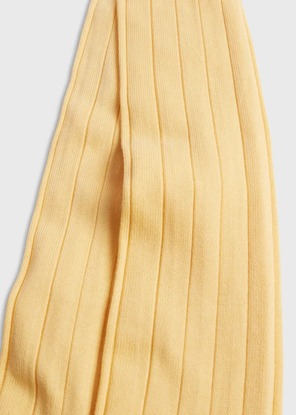 Pima Cotton Wide Rib Sock