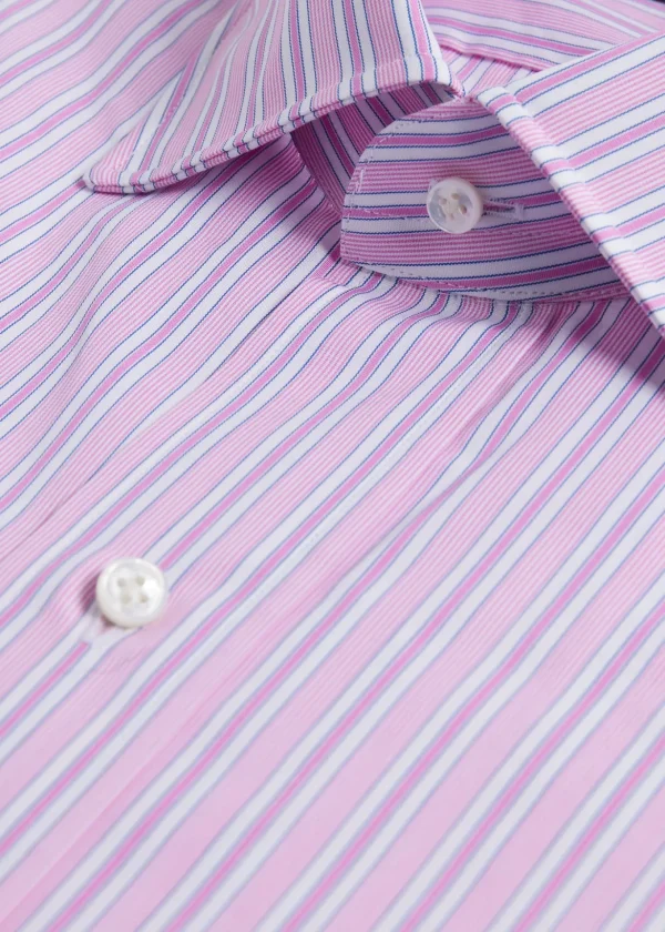 Pink Narrow Stripe Dress Shirt