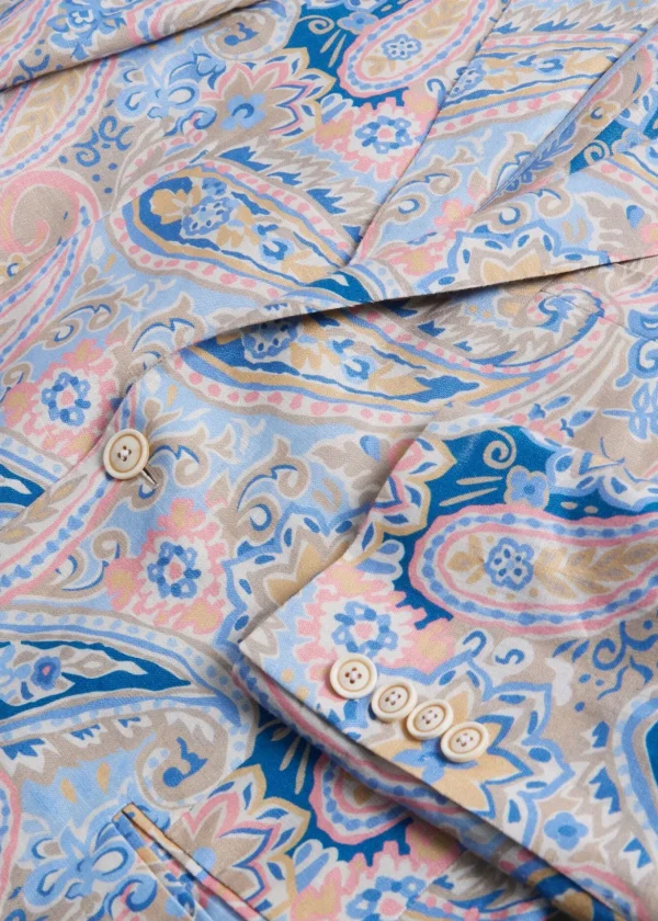 Printed Floral Linen Jacket