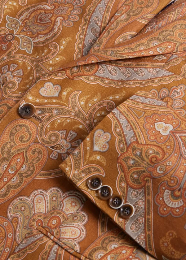 Printed Paisley Linen Jacket