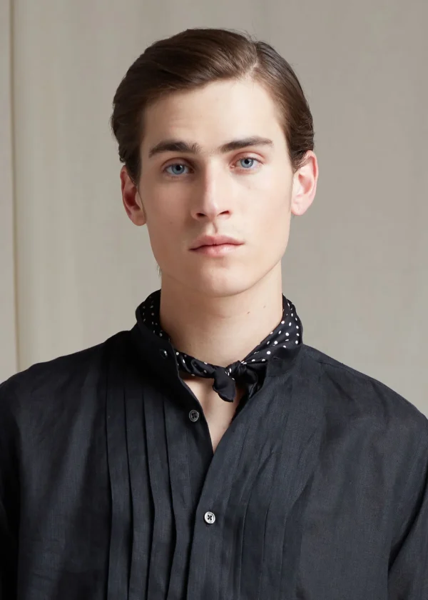 Printed Silk Dot Pocket Square