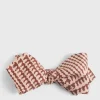 Printed Silk Glen Plaid Bow Tie