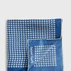Printed Silk Houndstooth Pocket Square