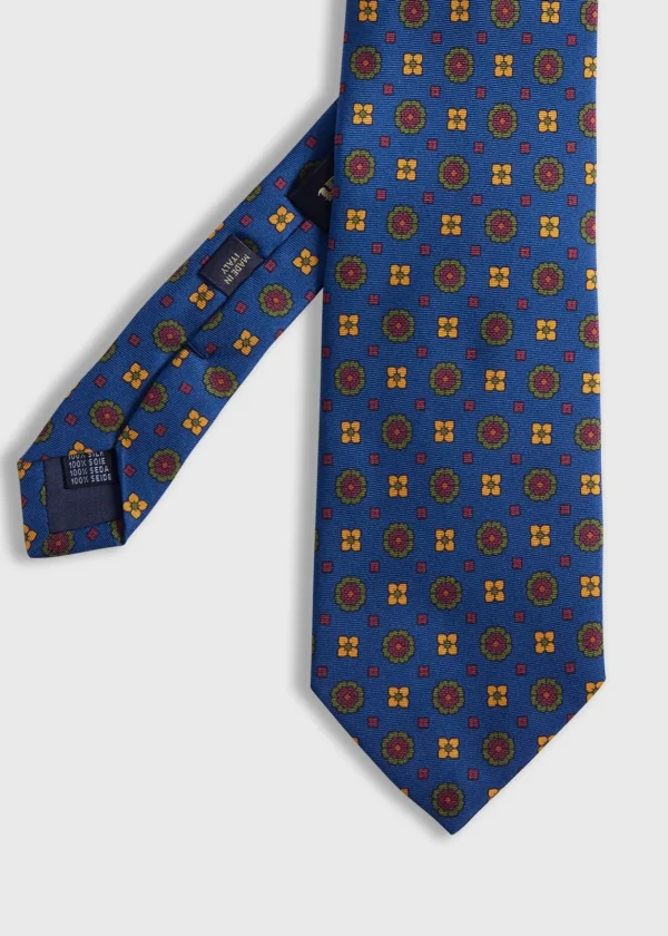 Printed Silk Medallion Tie