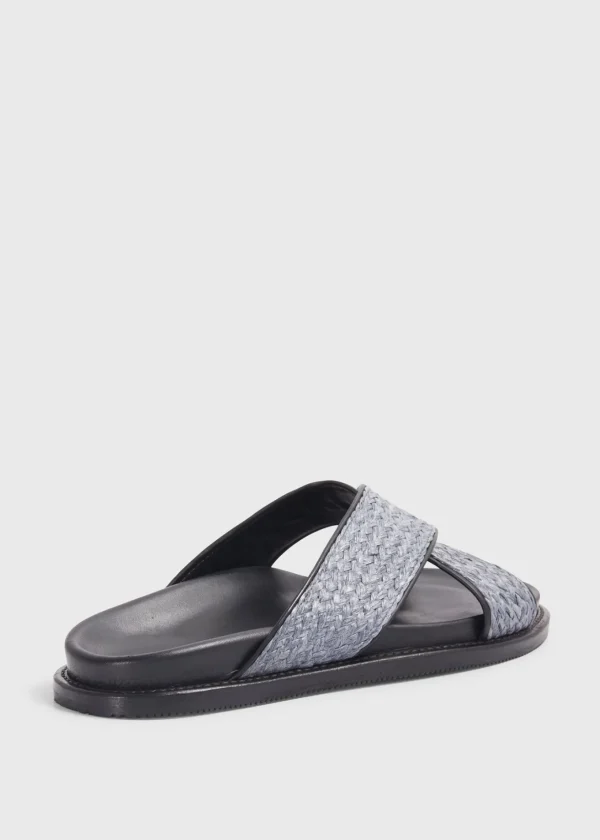 Punta II Raffia Crossover Slide