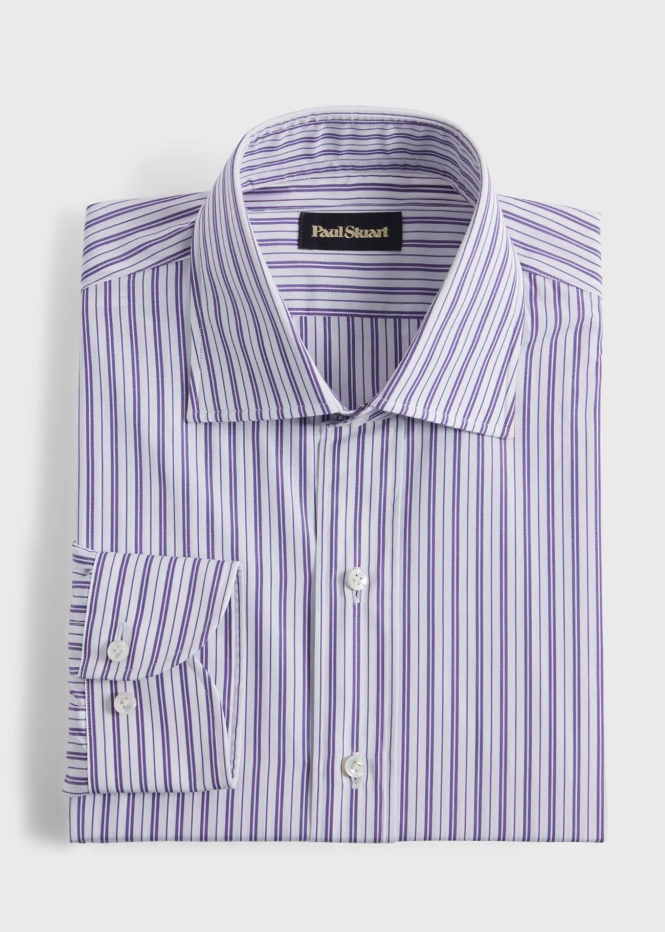 purple_narrow_stripe_dres_0.webp Purple Narrow Stripe Dress Shirt