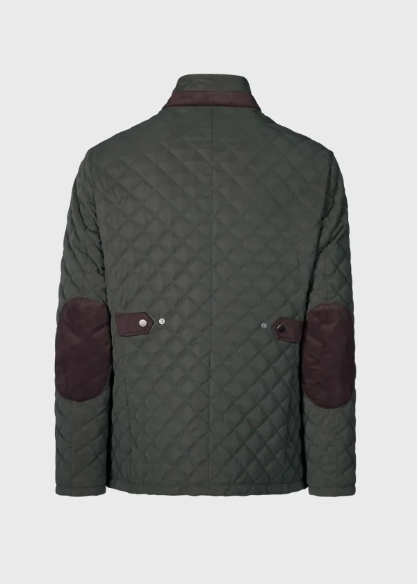 Quilted Jacket With Suede Trim