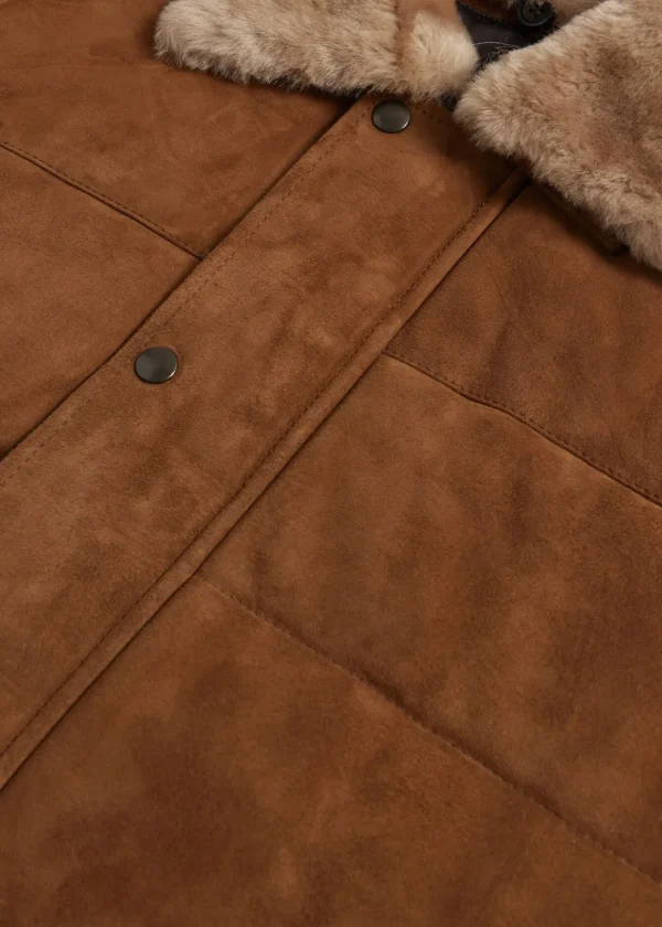 Quilted Shearling Vest