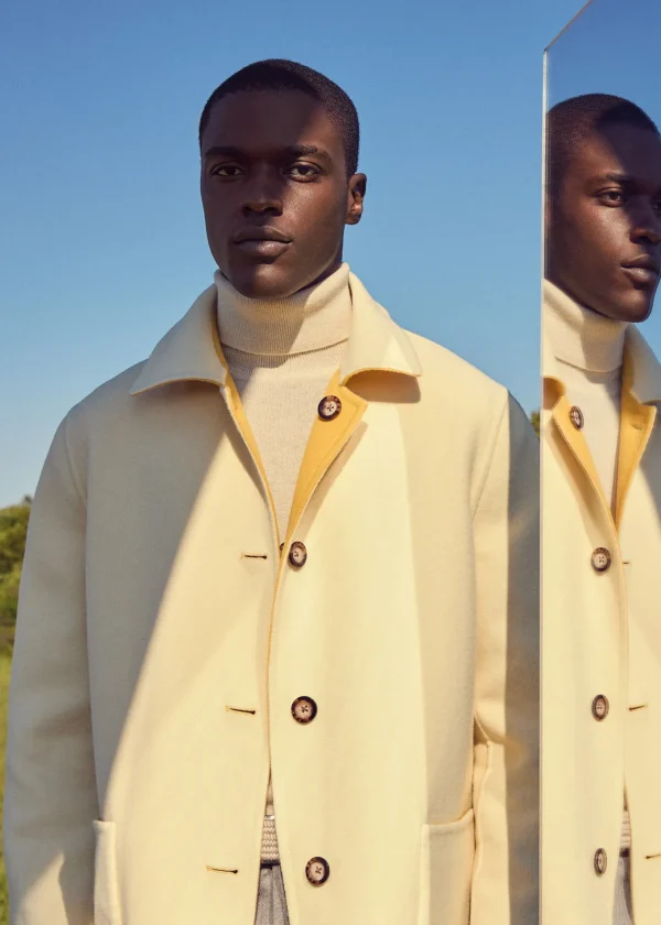 Reversible Double Face Cashmere Coat