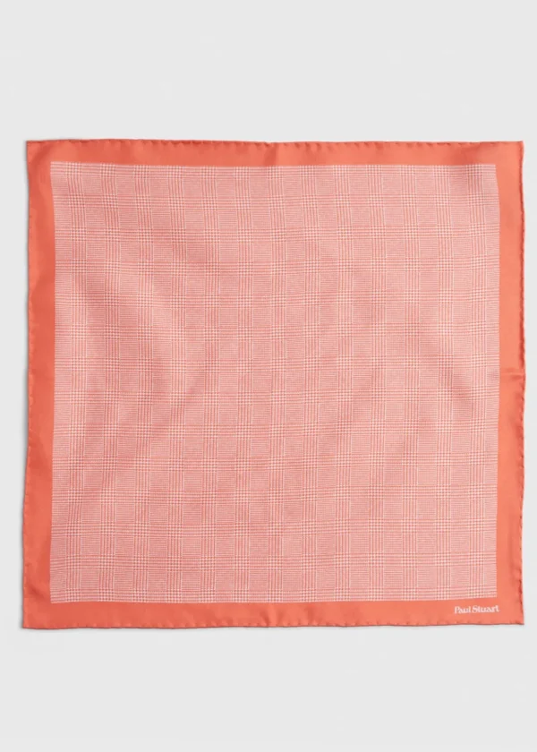 Reversible Silk Plaid Pocket Square