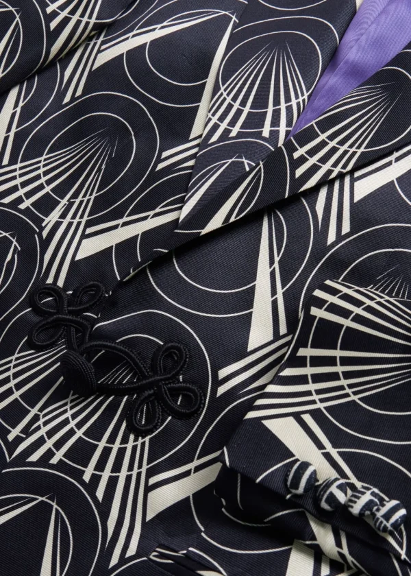 Silk Deco PrintedDinner Jacket