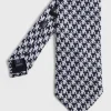 Silk Jacquard Houndstooth Tie