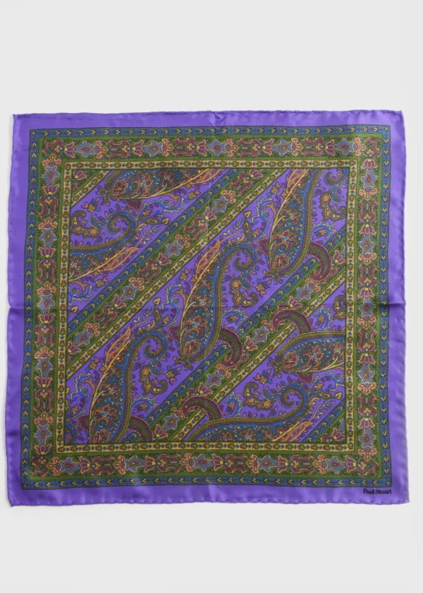 Silk Paisley Pocket Square