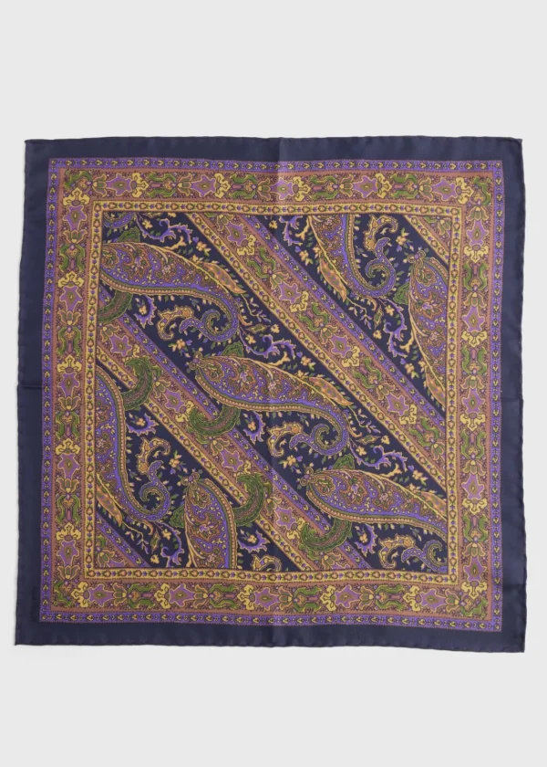 Silk Paisley Pocket Square