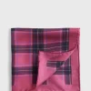Silk Plaid Print Pocket Square
