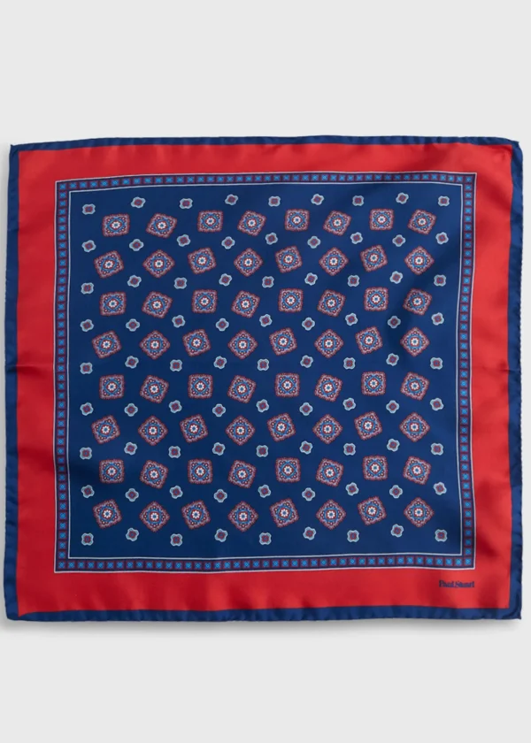 Silk Tossed Medallion Pocket Square