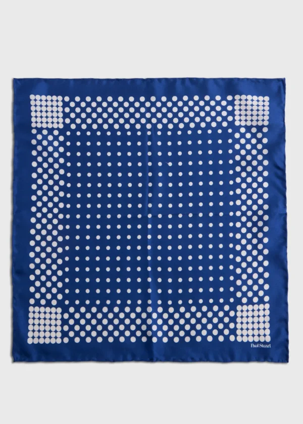 Silk Twill Dot Pocket Square