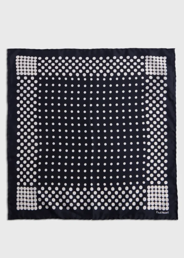Silk Twill Dot Pocket Square