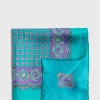 Silk Twill Medallion Pocket Square