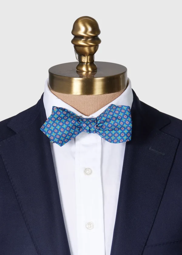 Silk Twill Micro Floral Bow Tie