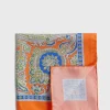Silk Twill Paisley Pocket Square