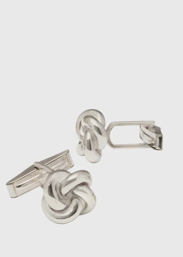Sterling Silver Knot Cufflinks