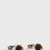 Sterling Silver With Tiger Eye Carved Knot