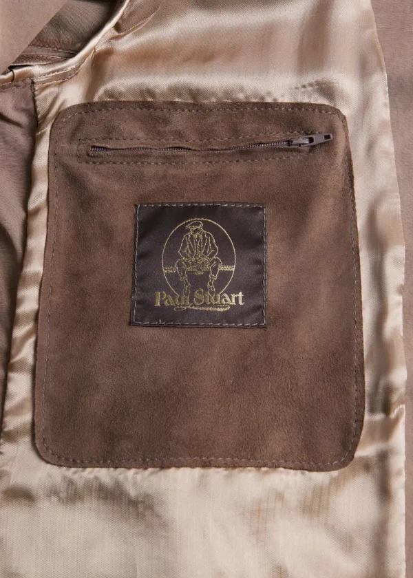 Suede Front Hooded Jacket