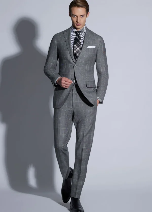 Super 120s Wool Plaid Suit