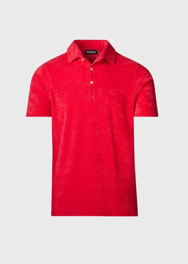 Terry Cloth Short Sleeve Polo