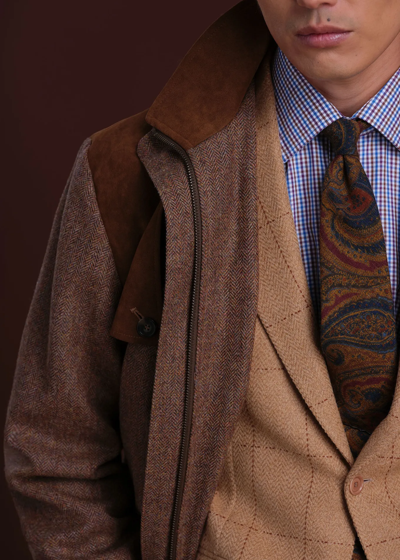 tweed_hunting_jacket_with_6.webp Tweed Hunting Jacket With Suede Trim