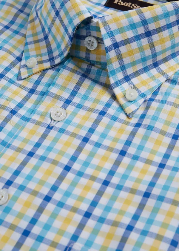 Two Color Check Cotton Sport Shirt