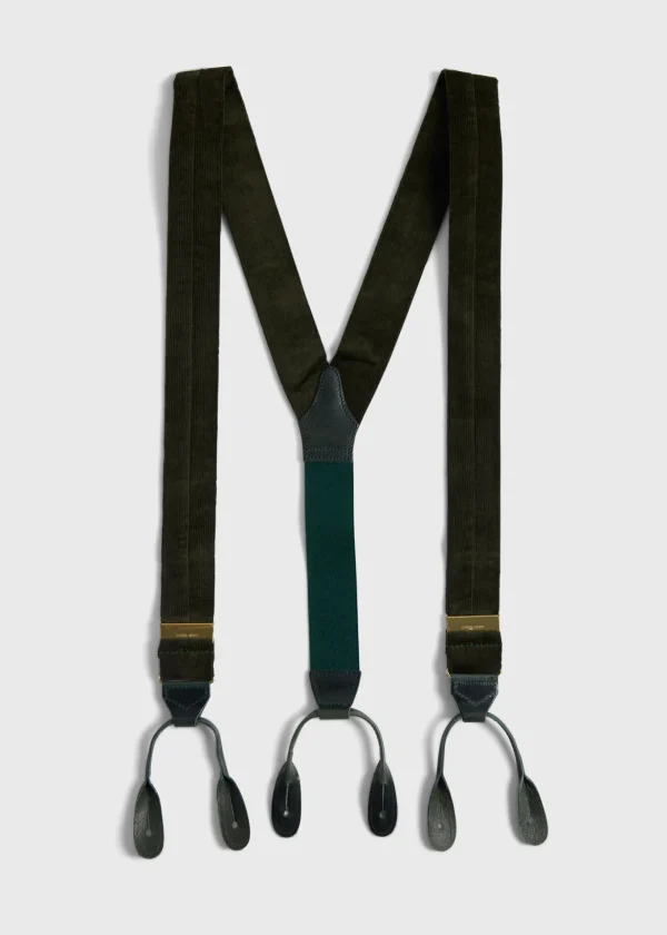 Wide Wale Corduroy Braces