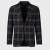 Wool & Cashmere Plaid Jacket