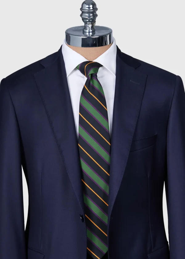 Wool & Cotton Stripe Tie