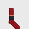 Wool Blend Colorblock Boot Sock