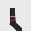 Wool Blend Colorblock Boot Sock