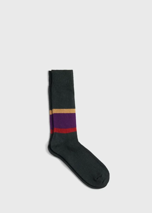 Wool Blend Colorblock Boot Sock