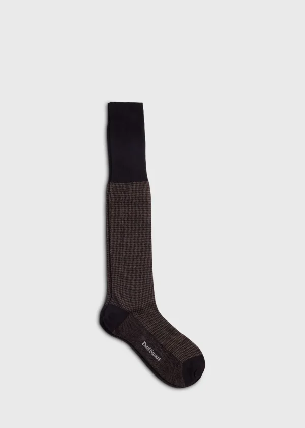 Wool Houndstooth Sock