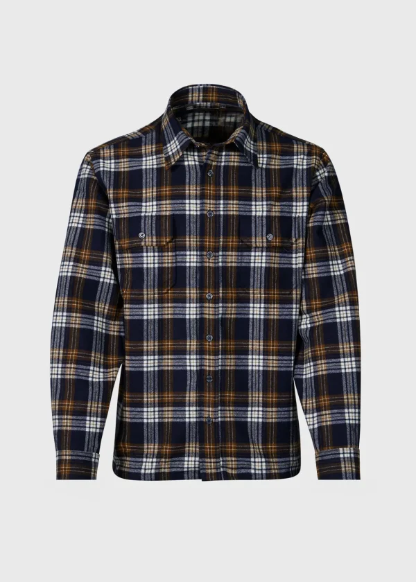 Wool Plaid Overshirt