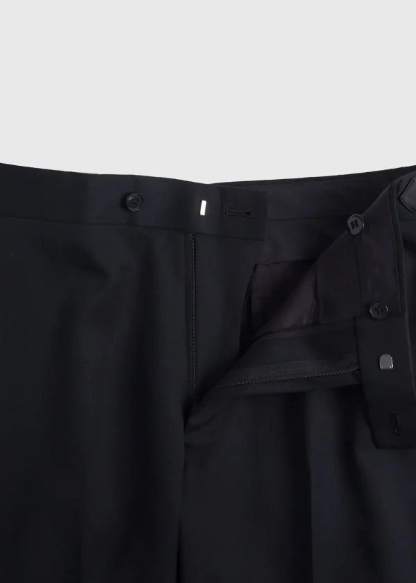 Wool Tuxedo With Satin Notch Lapel
