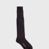 Wool Vertical Dash Stripe Sock