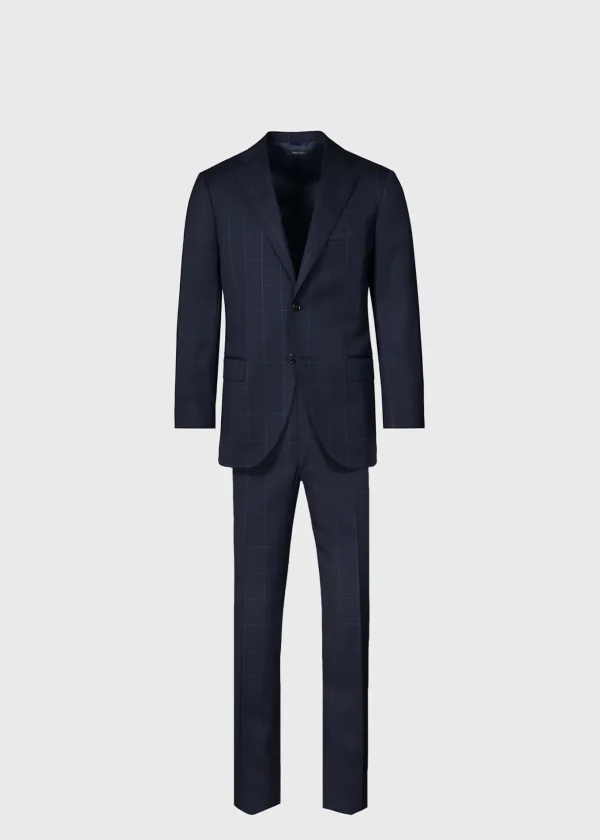 Wool Windowpane Suit