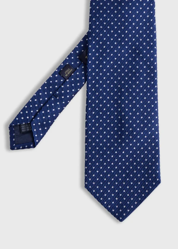 Woven Silk Micro Dot Tie