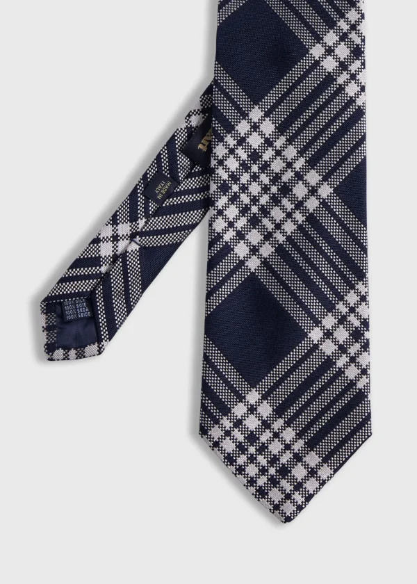 Woven Silk Plaid Tie