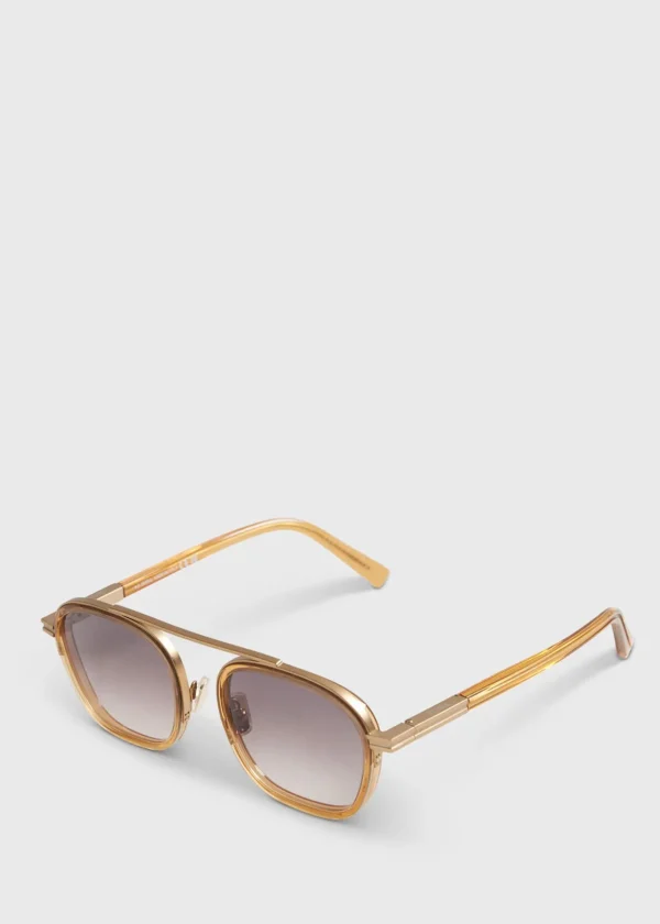 Zegna Shiny Gold Geometric