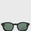 Zegna Shiny Round Black Glasses